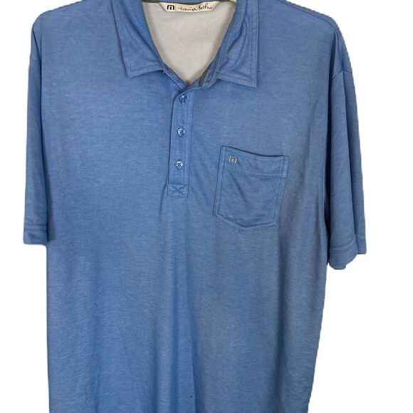 TRAVIS MATHEW Lightweight Weave Knit Polo Shirt - Picture 2 of 7